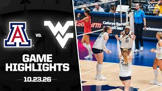 Arizona vs. West Virginia Highlights (10.23.26) | 2026 Big 12 Volleyball