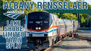 Amtrak Lake Shore Limited Sections Joining and Splitting at Rensselaer