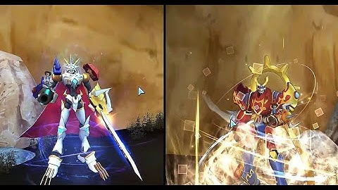 Side-By-Side Comparison: Omegamon X & Susanoomon (Shin) - Digimon Masters Online