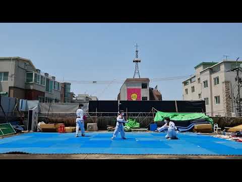 2021 백석대학교총장배온라인국제태권도대회 선수권리그 회전격파 남초3 이성효