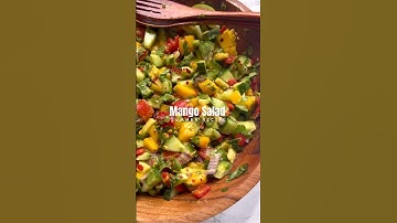 Laten we deze verfrissende mangosalade maken 🥭🥗 #salade #mangorecept #mangosalade #zomersalades