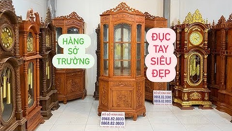 🔴 Báo Giá Tủ Rượu Góc 70 Hàng Siêu Víp Đục Tay Kĩ Gỗ Hương - Hàng Thửa Dày Dặn