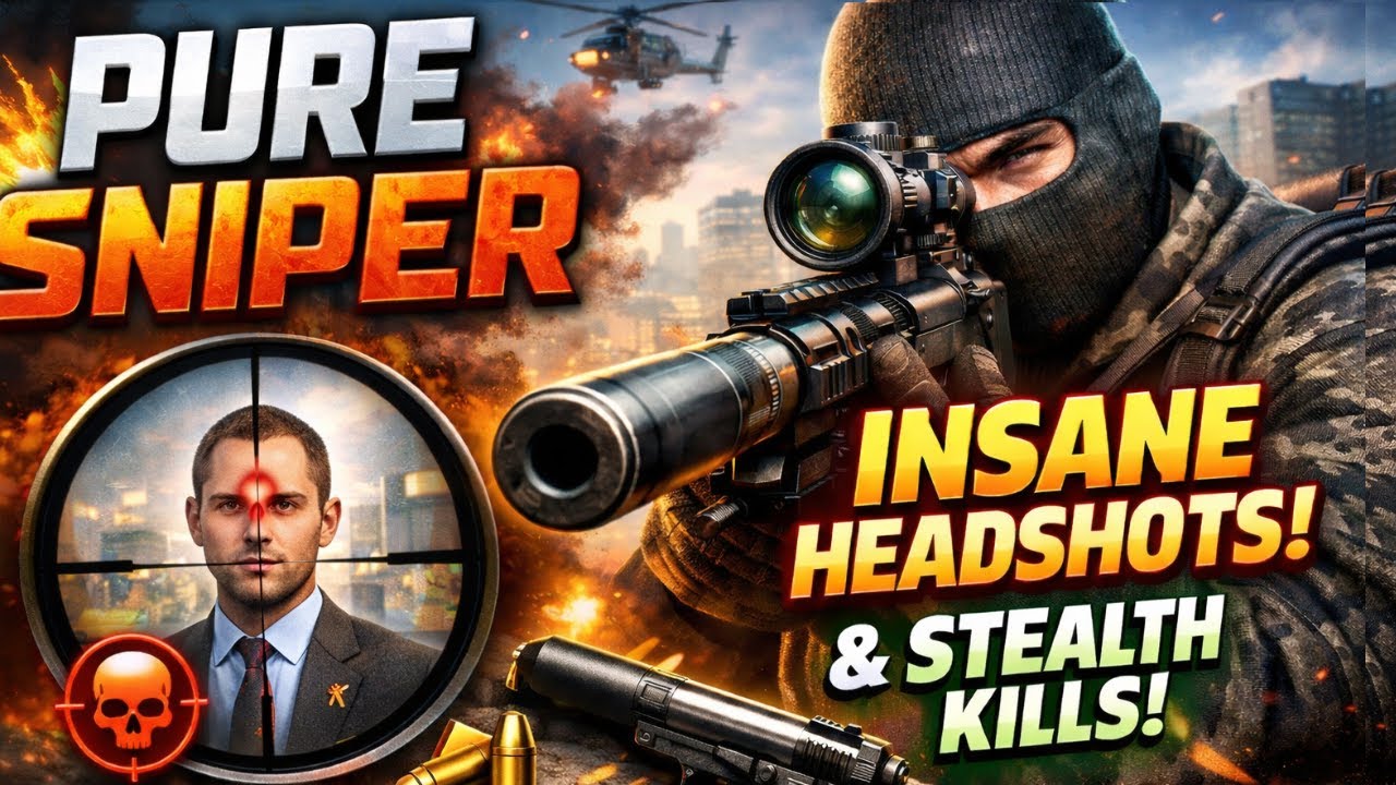 PURE SNIPER Gameplay 🔥 INSANE Headshots & Deadly Sniper Missions | Realistic City Missions