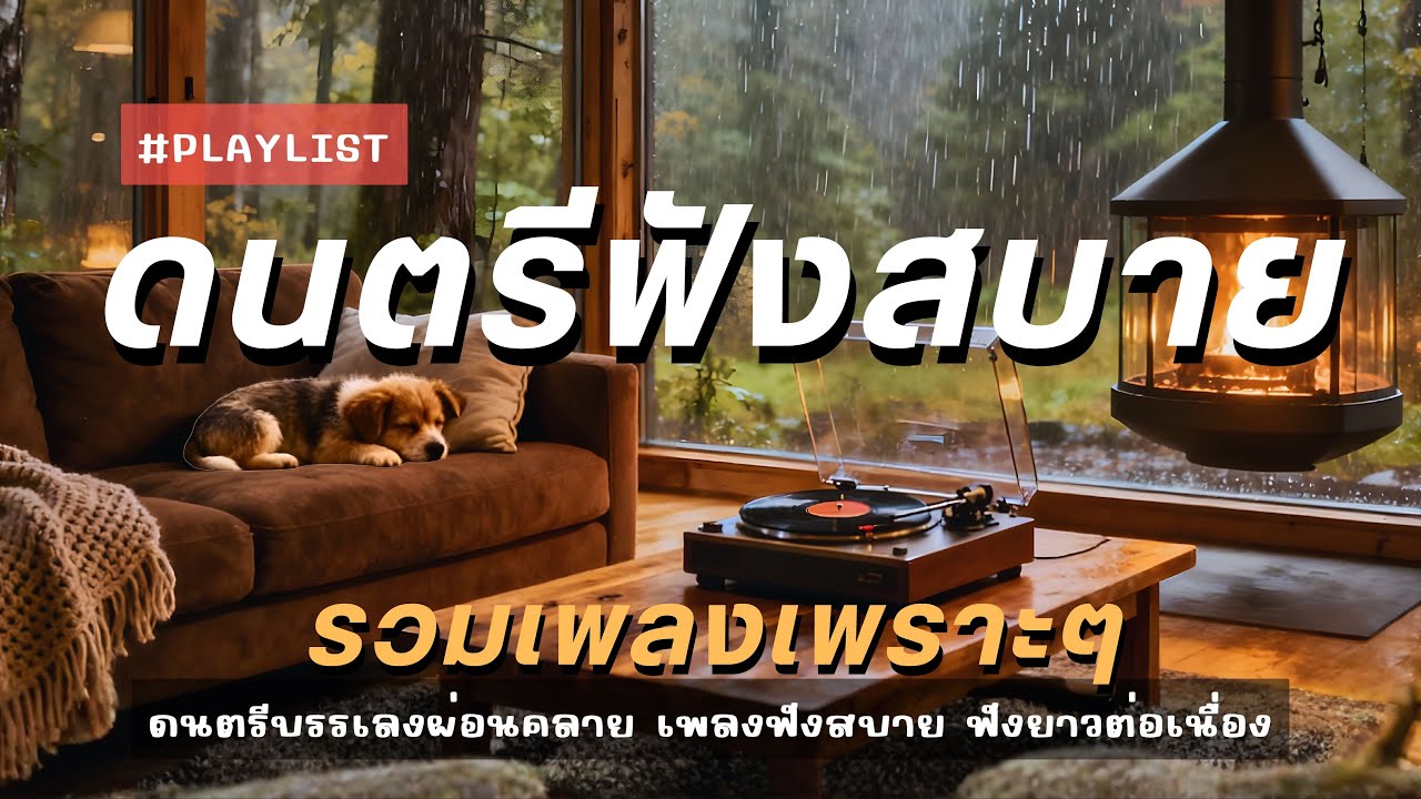 ดนตรีฟังสบาย รวมเพลงเพราะๆ แบบ Acoustic ผ่อนคลาย ฟังต่อเนื่อง ฟังยาวๆ
