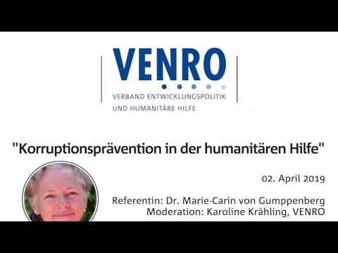 Korruptionsprävention in der humanitären Hilfe