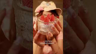 🍓 A Strawberry Pamper Sesh✨ #asmr #asmrskincare #asmrfacial