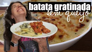 ALMOÇO COMPLETO DO DIA: BATATA GRATINADA E CARNE DE SOJA AO VINHO | TNM Vegg