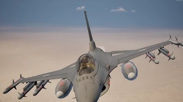 F-16 Destroyed by Anti-Aircraft | Realistic Simulation in Unreal Engine 5