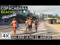 Walking in Copacabana Beach | Calçadão (Promenade) Rio de Janeiro, Brazil |【4K】Binaural