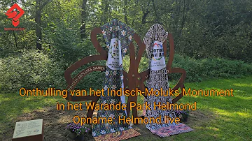 Onthulling van het Indisch-Moluks Monument in het Warande Park Helmond