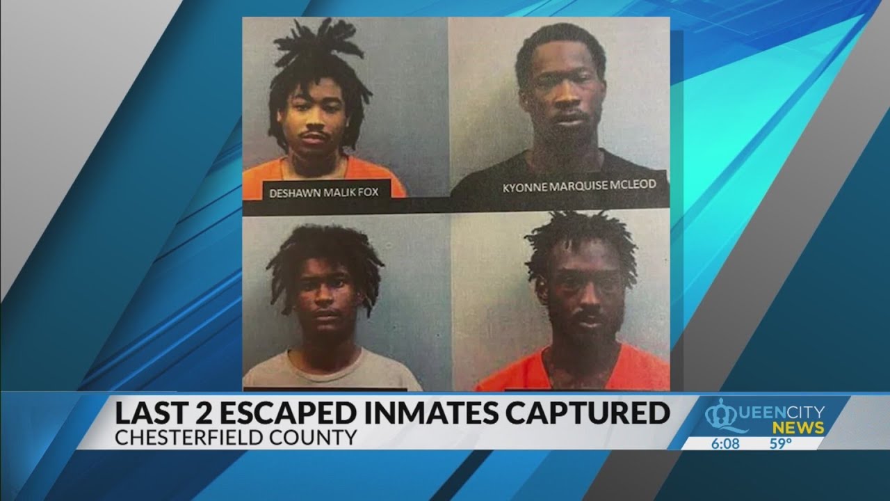 All 4 escaped Chesterfield Co inmates are now in custody - YouTube