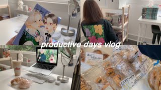 productive days, manga haul, ikea shopping, lots of food, studying, binging anime | vlog
