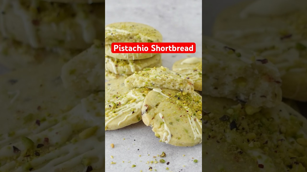 Pistachio Shortbread Cookies 