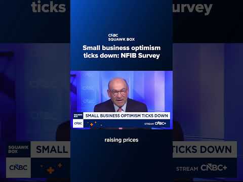 Small business optimism ticks down: NFIB Survey