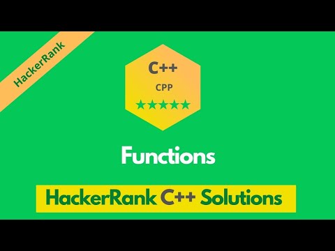 HackerRank Functions problem solution in C++ | C++ problems solutions | Programmingoneonone