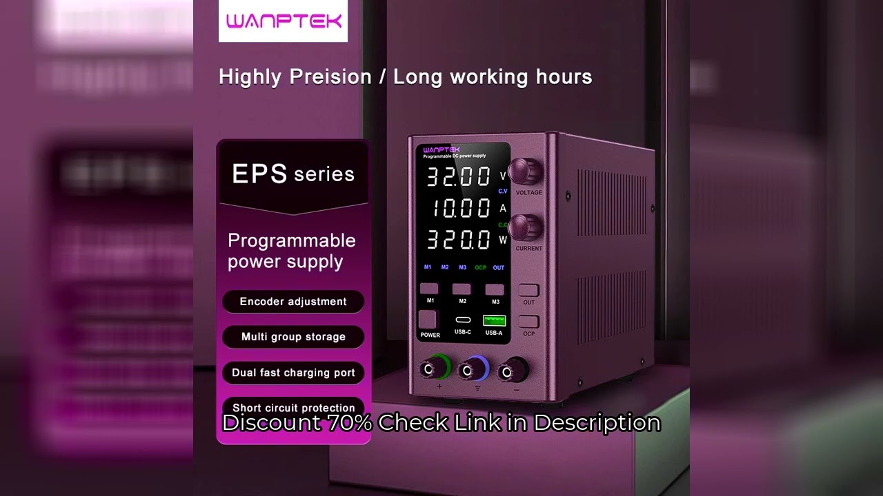 Wanptek Laboratory Power Supply Adjustable 30V 60V 120V For Phone Repair Regulated Lab Bench DC Powe