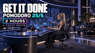 Pomodoro 25/5 ×4 🔴 THE FOCUS CONTRACT: Complete One Task | 2 Hour  Focus Music Update