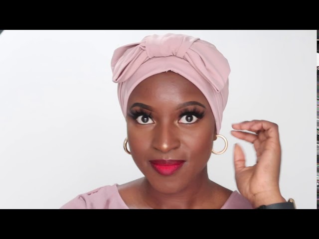Lanuuk self-tie swim turban 