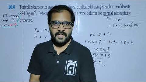 EXERCISE 10.6 PHYSICS  CLASS 11 BY SOHAM SIR AARADHYA CLASSES ENGLISH MEDIUM
