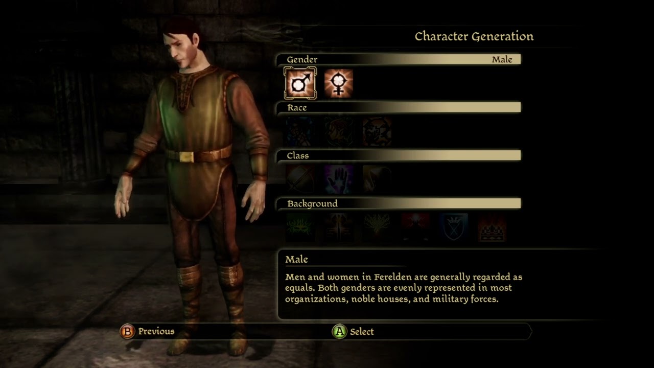 Character Creation Music - Dragon Age Origins 