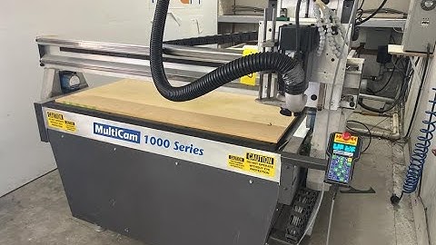 Lot 0110: MultiCam 1000 Series CNC Router