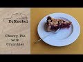 Cherry pie with crumbles