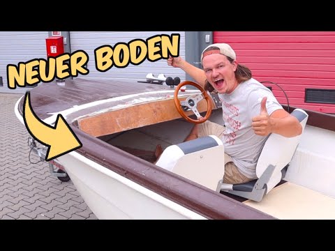 SPORTSITZE und LENKUNG am BOOT installieren / ganz NEUER Boden - Boot Refit #5