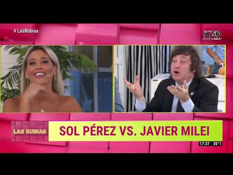 Sol Pérez y Javier Milei se pelean en vivo