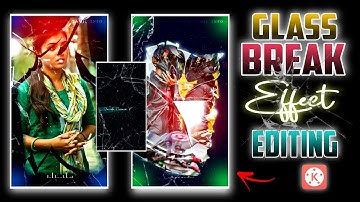 Trending Glass Break effect with Photo Slide video editing in kinemaster tamil- photo slide editing