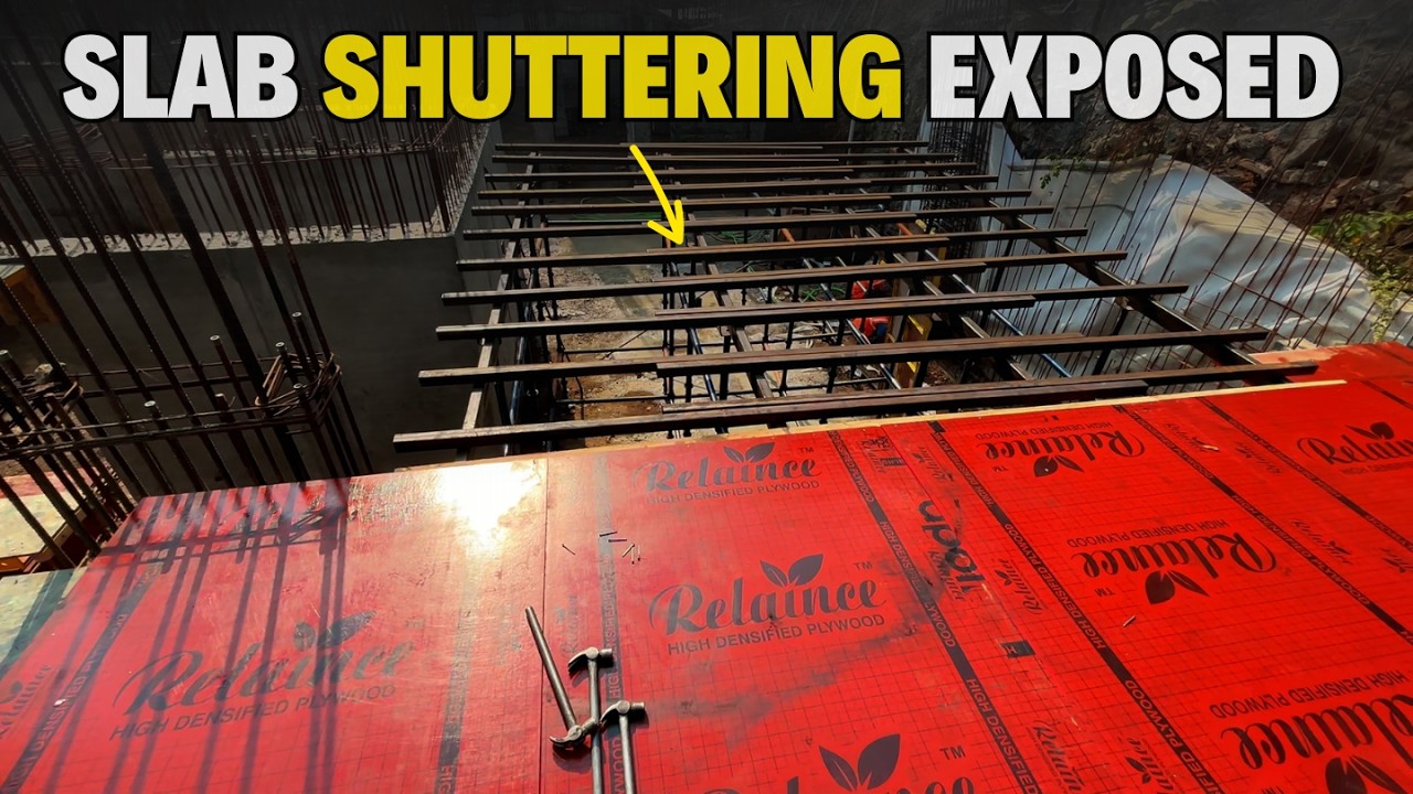 Slab Shuttering Process Explained | Conventional & Post Tension Slab | Ep. 24