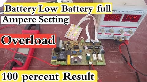 Desi Ups Setting Control kit Amp Volt Overload Setting|Battery Overload Setting