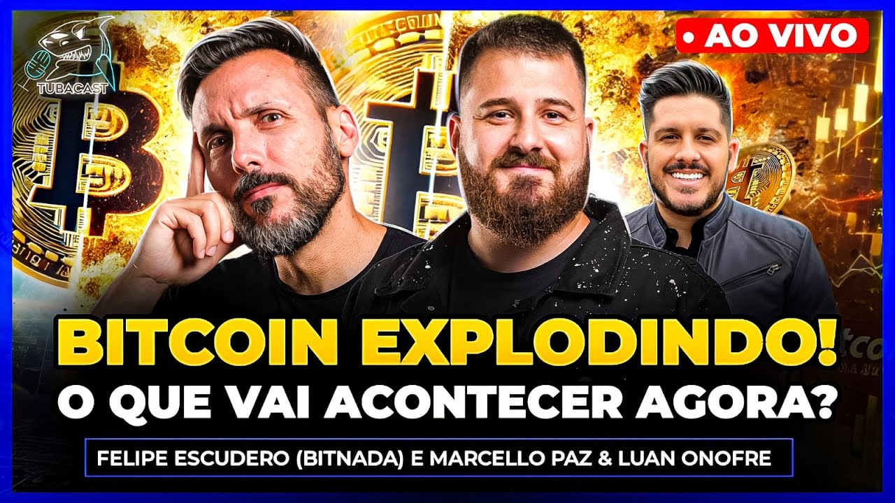 BITCOIN NA MÁXIMA HISTÓRICA: O QUE FAZER? com BITNADA & MARCELLO PAZ |  Tubacast (559)