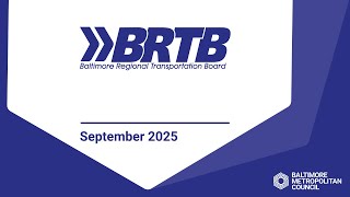 BRTB Meeting on September 30, 2025