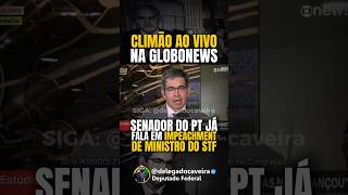 Climão na GloboNews: Randolfe defendeu autocrítica do STF e até impeachment de ministro.