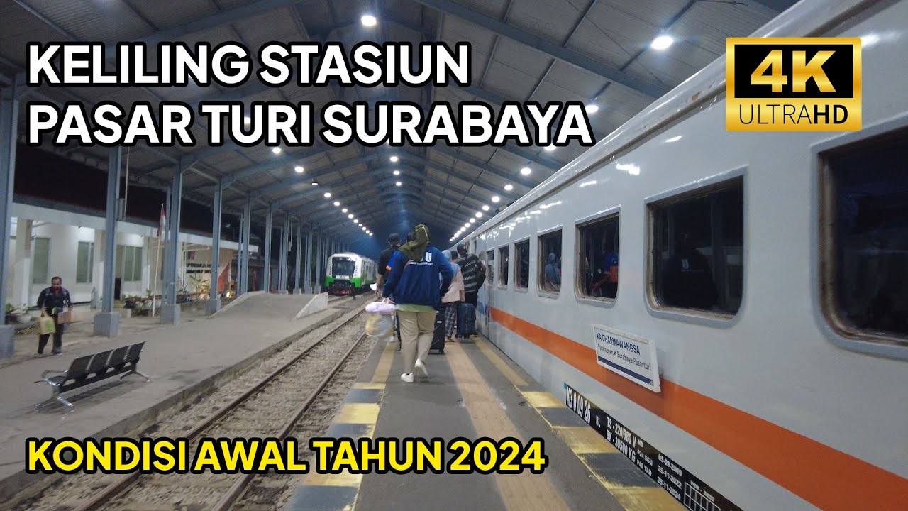 Walking Around Keliling Stasiun Surabaya Pasar Turi, Kondisi Terkini Awal Tahun 2024