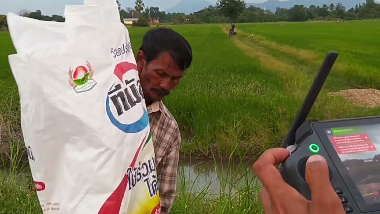 โดรนพ่นยาหว่านปุ๋ย DJI AGRAS T40 #โดรน #Dji #กดติดตาม#dangerous#wow