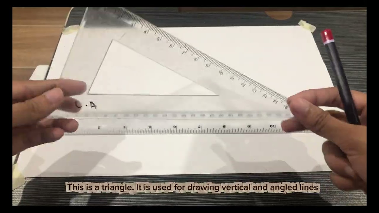 Proper Use of the T-Square, Triangle and Compass