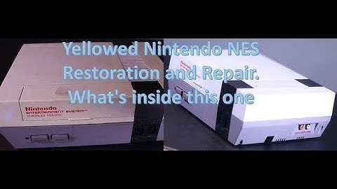 Yellowed Nintendo NES Restoration and Repair