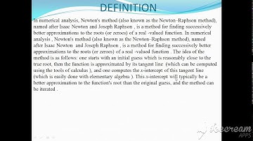 Newton raphson method