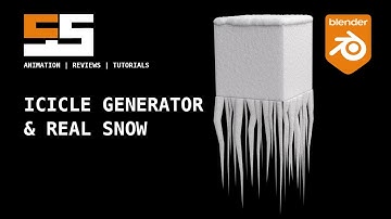 Blender add-ons Icicle Generator and Real Snow (FREE)