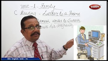 Unit-1-Family-C-Letter to a Friend-8th English | AP & TS Syllabus | Live Video