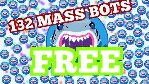 HOW TO GET 132 MASS BOTS FREE // Agar.io