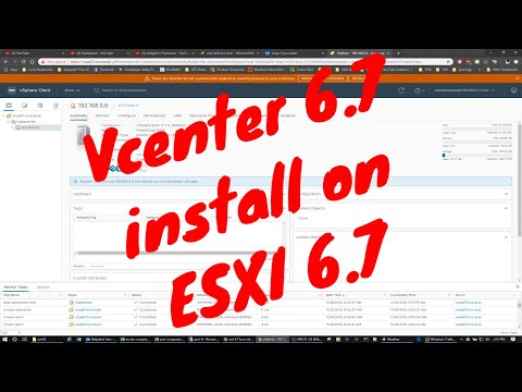 Vcenter 6.7 install on ESXI 6.7