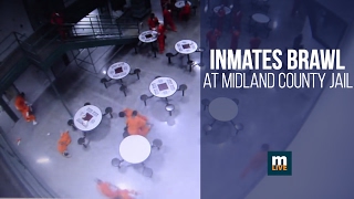Inmates brawl in two separate fights at the midland county jail nov.
2015. for more: http://s.mlive.com/21zsz8n