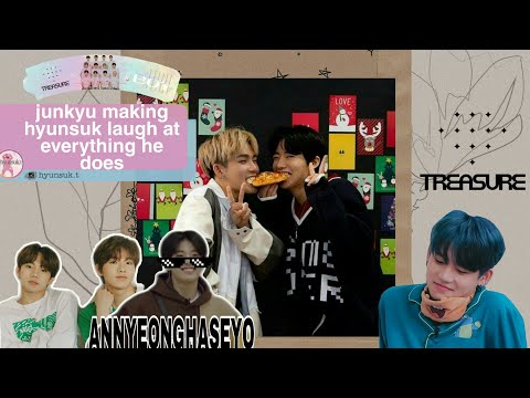 junkyu making hyunsuk laugh at everything he does