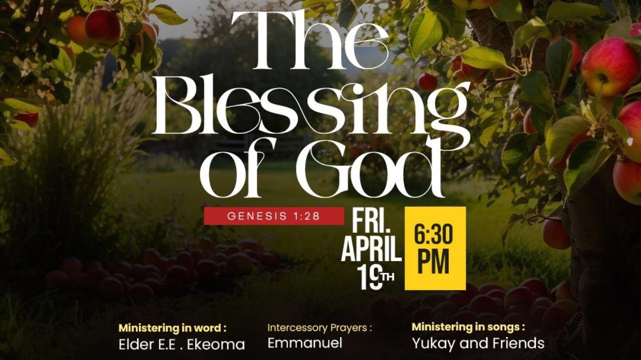THE BLESSING OF GOD - 19/04/2024 - YouTube