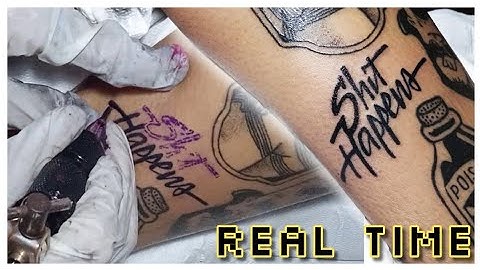 Script Tattoo • Tattoo Real Time  #inkaddict  #tattooflash