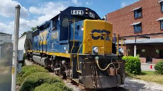 [CSX]6429 GP40-2 Leads F736-19 In Fayetteville NC With 4 Cars Headed To Milan Yard With Nice K5LA