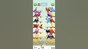 Bird sort puzzle walkthrough #viral #shorts #trending #short #birds