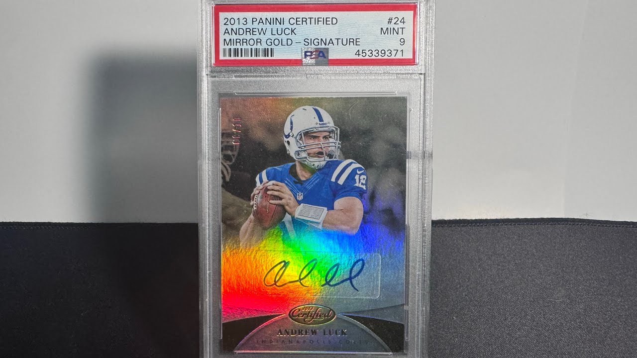 2013 Panini Certified Andrew Luck Mirror Gold Auto /10 PSA 9 | Rare Colts Autograph Showcase 